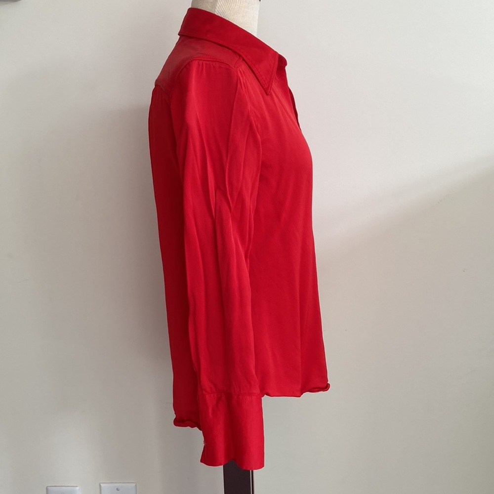 •Zara• Red button down - Picture 2 of 4